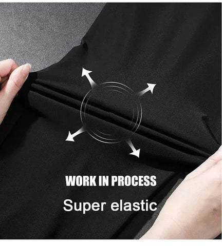 Pack of 3 Best-Offer 🤩 Premium-Quality High-Stretch Lycra Pants (Black, Grey And Dark Blue)