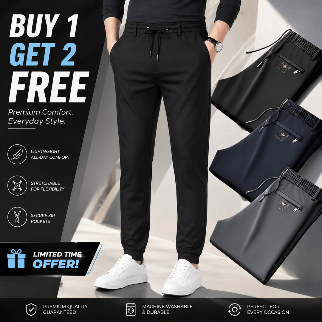 🔥 BUY 1 GET 2 FREE 🔥 Best-Offer 🤩 Premium-Quality High-Stretch Lycra Pants (Black, Grey And Dark Blue)