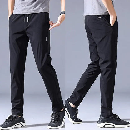 Pack of 3 Best-Offer 🤩 Premium-Quality High-Stretch Lycra Pants (Black, Grey And Dark Blue)